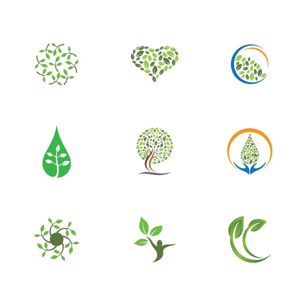 叶子符号矢量图标图片下载