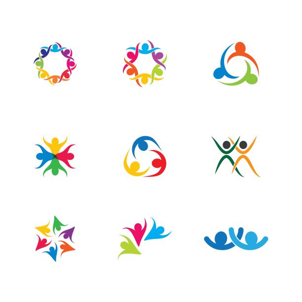 团队合作矢量图标图片下载