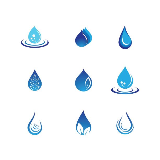 水滴矢量图标图片下载