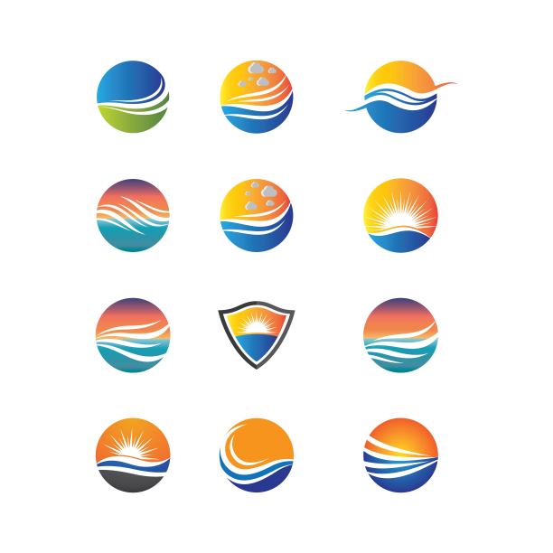 夏季符号矢量图标图片下载