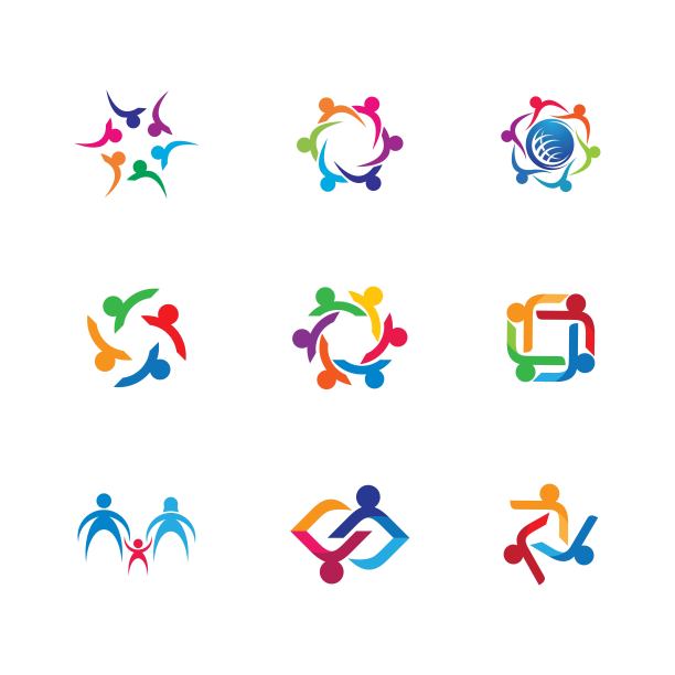 团队合作矢量图标图片下载