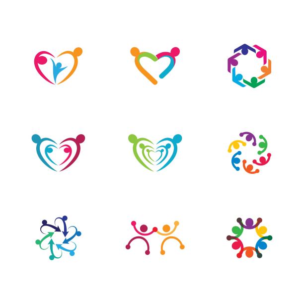 团队合作矢量图标图片下载