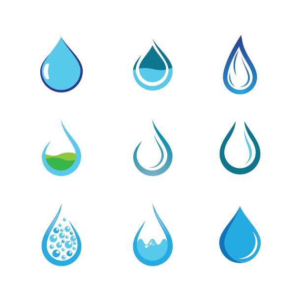 水滴矢量图标图片下载