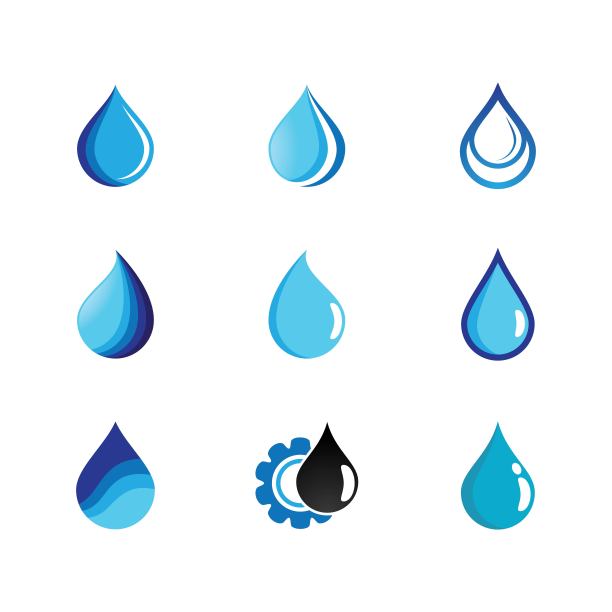 水滴矢量图标图片下载