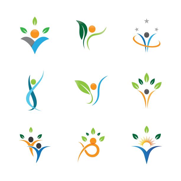 Wellnes符号向量图标图片下载