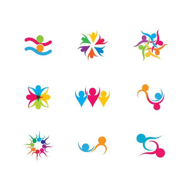 团队合作矢量图标图片下载