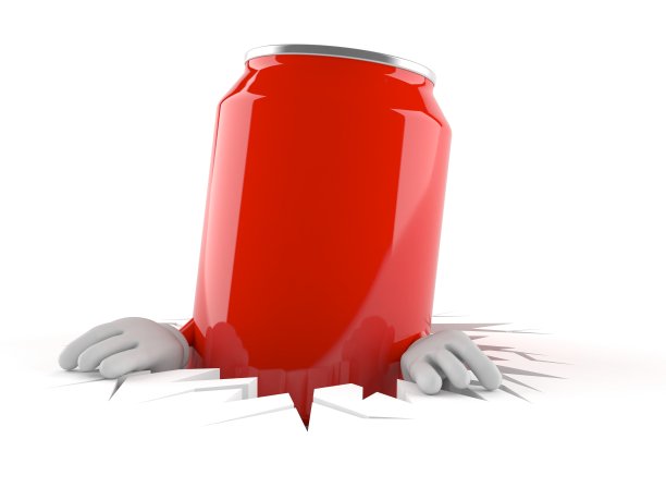 汽水罐内有洞图片下载