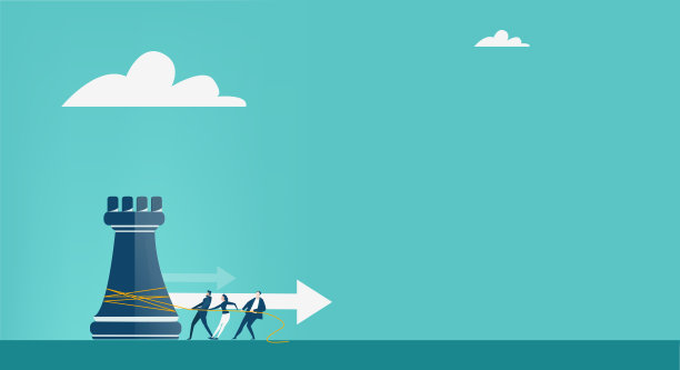 与国际象棋数字打交道的商人。改进商业策略以取得成功。实现目标，一起工作，下象棋。马和城堡一起移动。图片下载