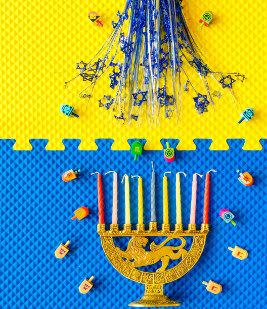 光明节标志的垂直平面布局图片下载