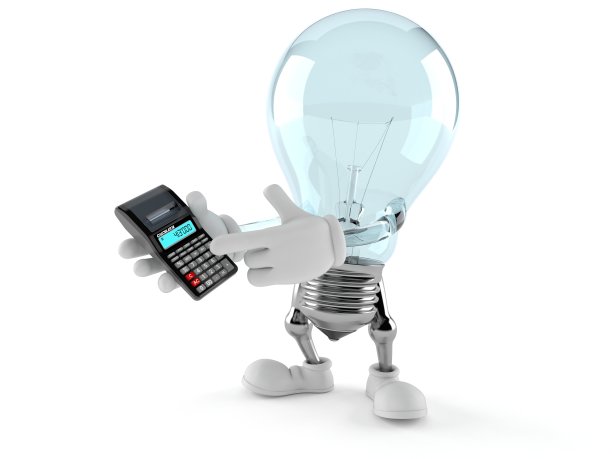 使用计算器的灯泡字符图片下载