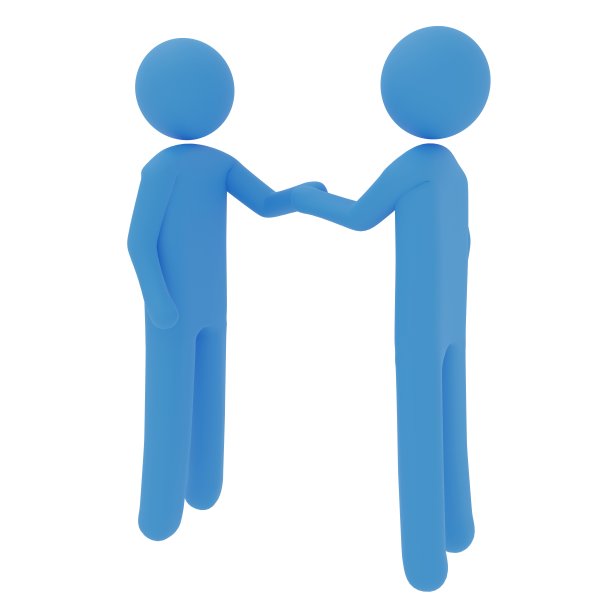 象形图3DCG图像握手图片下载