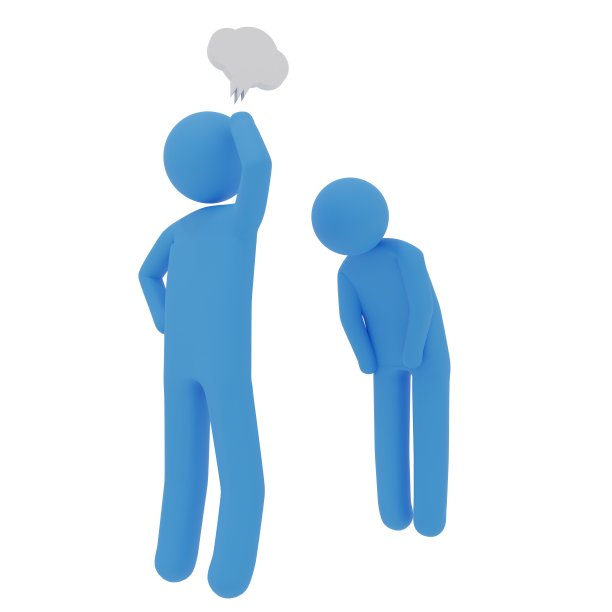 一个愤怒的象形图和一个道歉的象形图3DCG图片下载