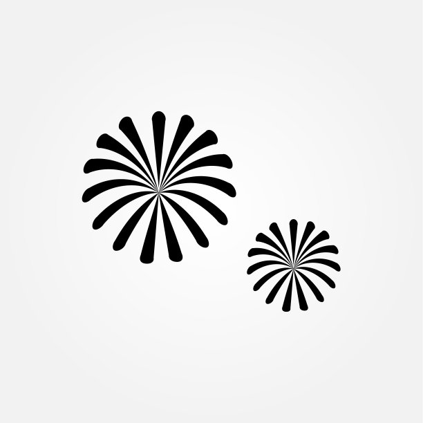 烟花矢量设计模板。为庆祝和周年设计图片下载