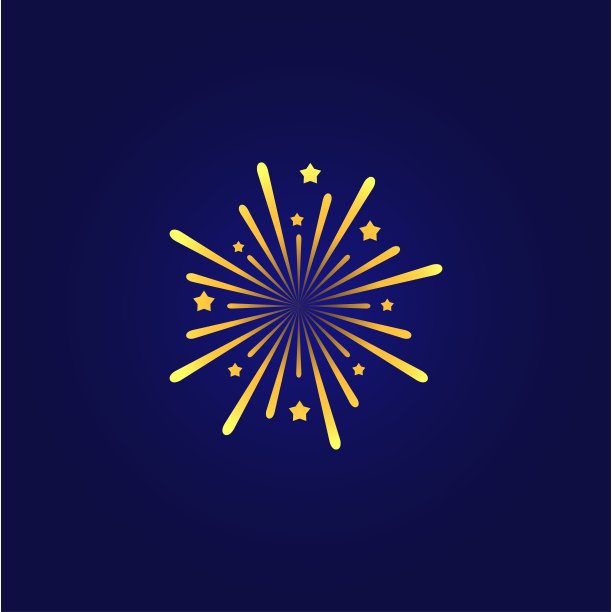 烟花矢量设计模板。为庆祝和周年设计图片下载