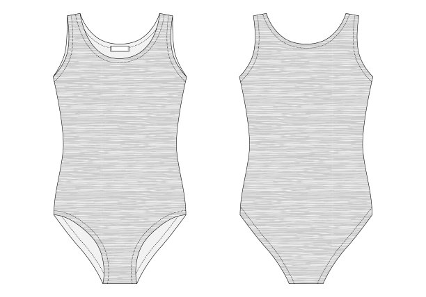 女孩的身体穿混色织物。女士内衣。女紧身衣裤。图片下载