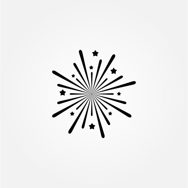 烟花矢量设计模板。为庆祝和周年设计图片下载