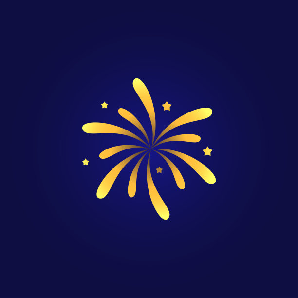 烟花矢量设计模板。为庆祝和周年设计图片下载