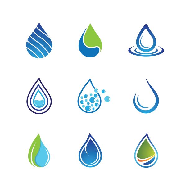 水滴矢量图标图片下载