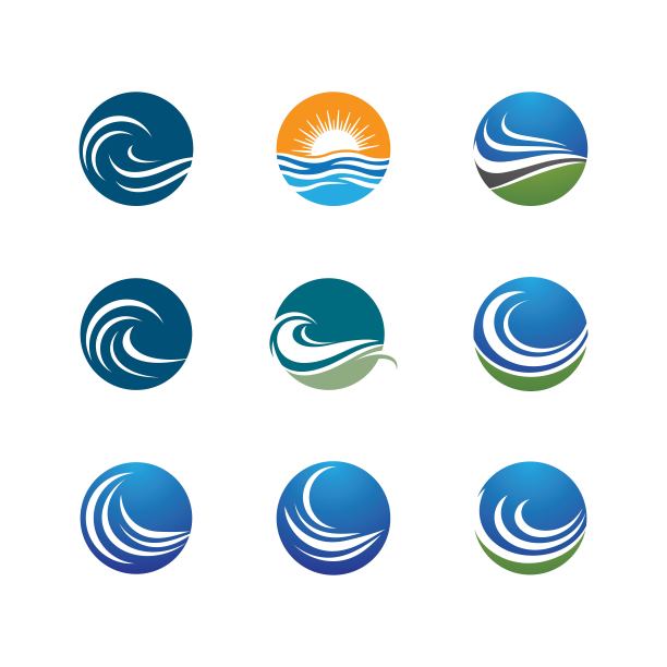 夏季符号矢量图标图片下载