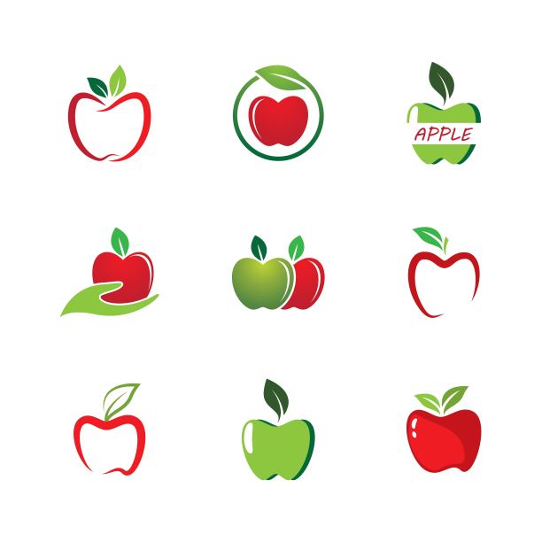 苹果矢量图标图片下载