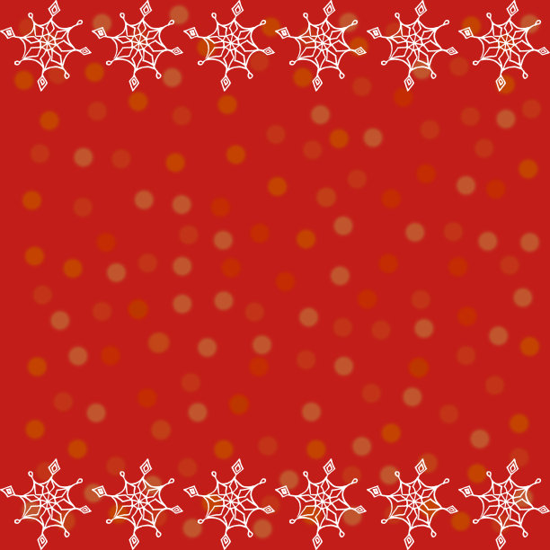 简单的无缝图案与雪花排成一条线。新年圣诞的背景纹理，可以用作边框或边缘。图片下载