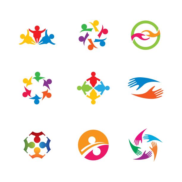 团队合作矢量图标图片下载