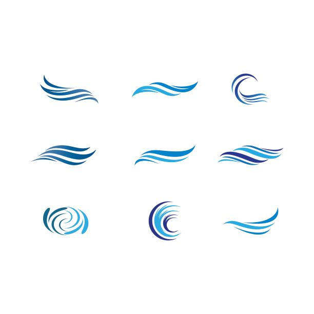 波浪符号矢量图标图片下载