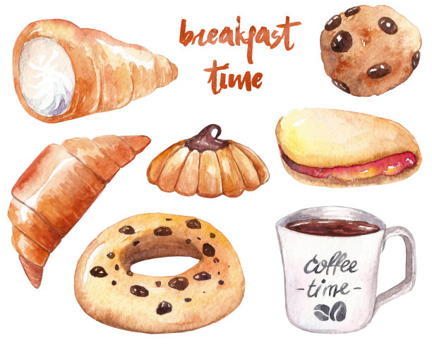 早餐时间。图片下载