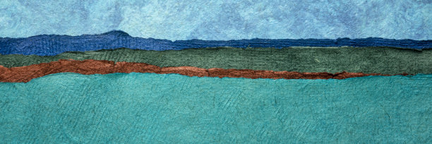 彩色抽象纸景观图片下载