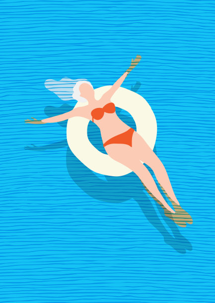 海滩上休息。图片下载