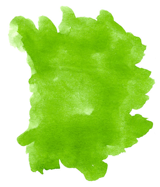绿色水彩背景。手绘抽象设计。图片下载