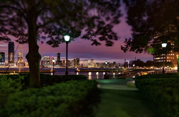 夜幕降临在新泽西图片下载