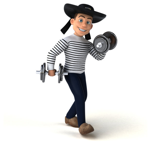 有趣的3d卡通布雷顿人物图片下载
