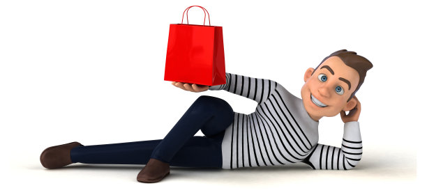 有趣的3D卡通休闲角色图片下载