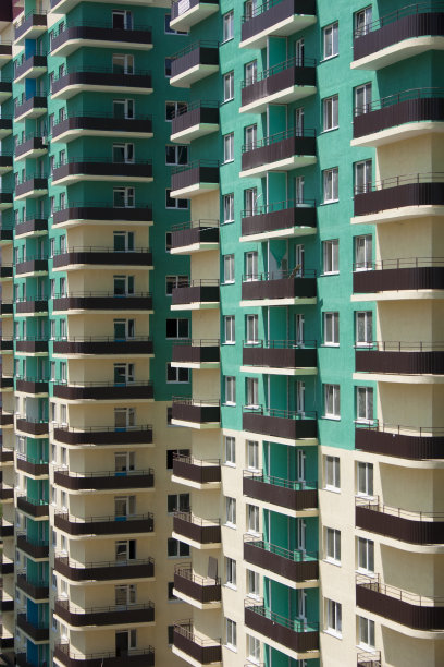 多层新楼的窗户图片下载