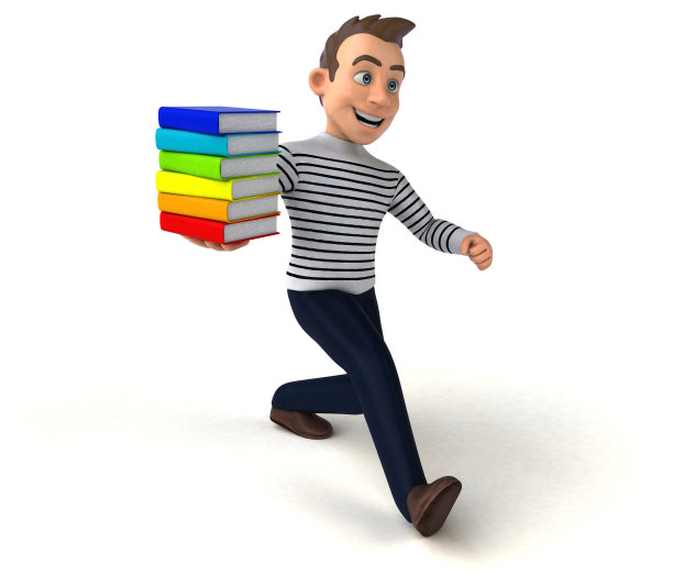 有趣的3D卡通休闲角色图片下载