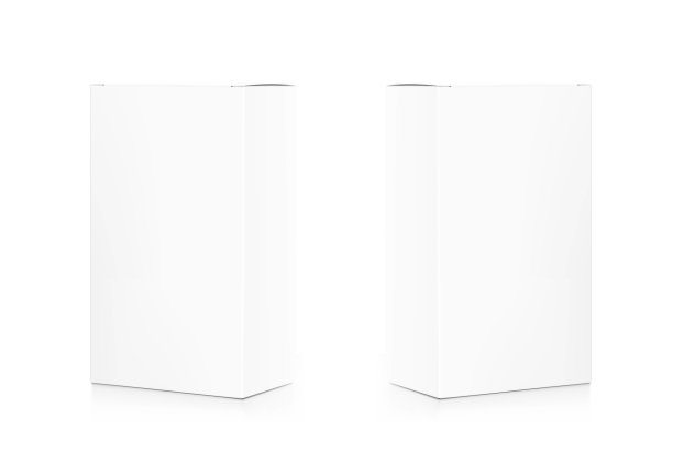 现实的纸板包装盒模型。图片下载