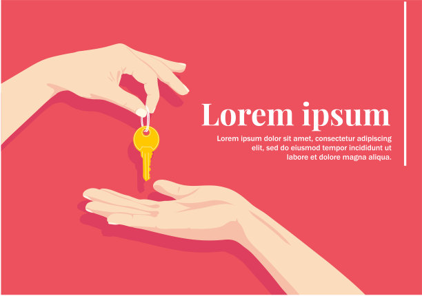 出售或购买一套房子。租赁财产。用信用卡买房子。把公寓的钥匙给我。房地产公司图片下载