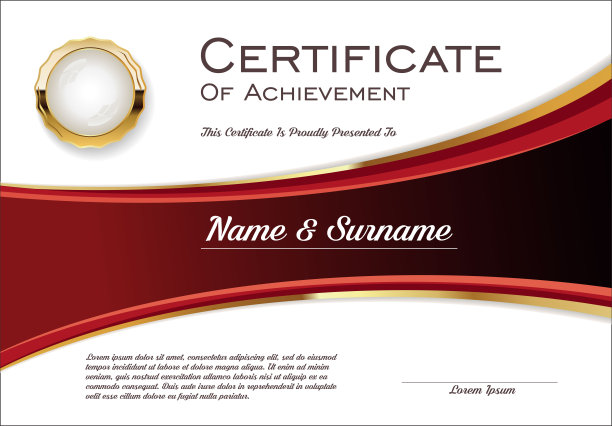 证书或文凭复古复古的模板图片下载