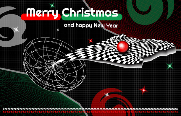 电子圣诞贺卡。图片下载