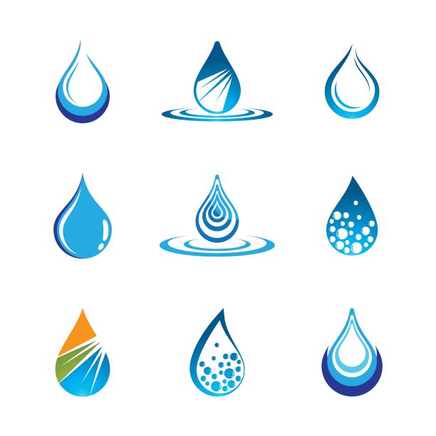 水滴矢量图标图片下载
