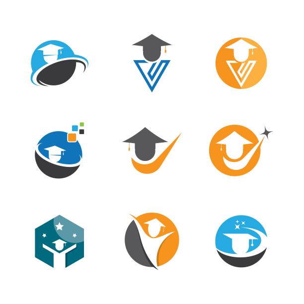 教育符号矢量图标图片下载