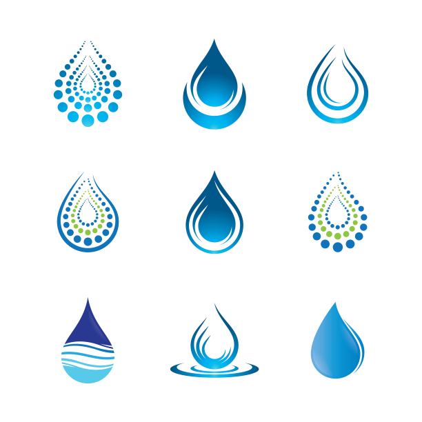 水滴矢量图标图片下载