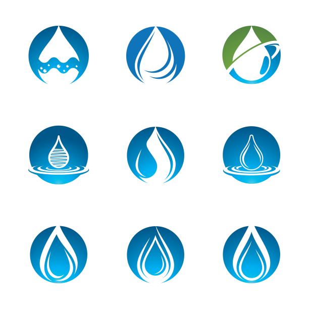 水滴矢量图标图片下载