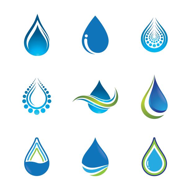 水滴矢量图标图片下载