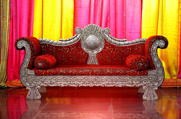 婚礼宴会厅新婚夫妇专用豪华沙发图片下载