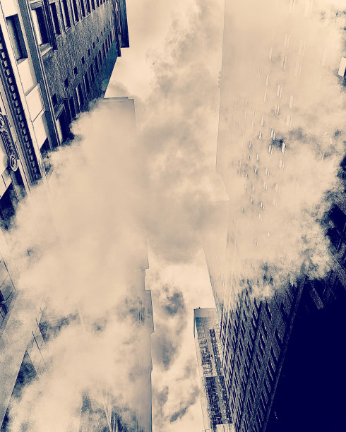 曼哈顿市中心的蒸汽图片下载