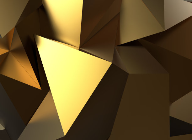 黄金抽象3d渲染背景图片下载