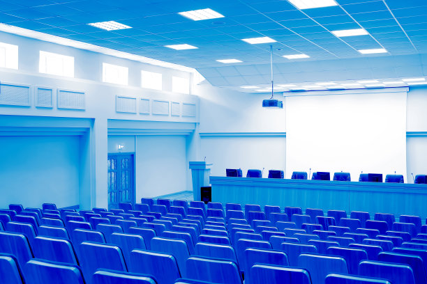 会议厅(蓝色)图片下载