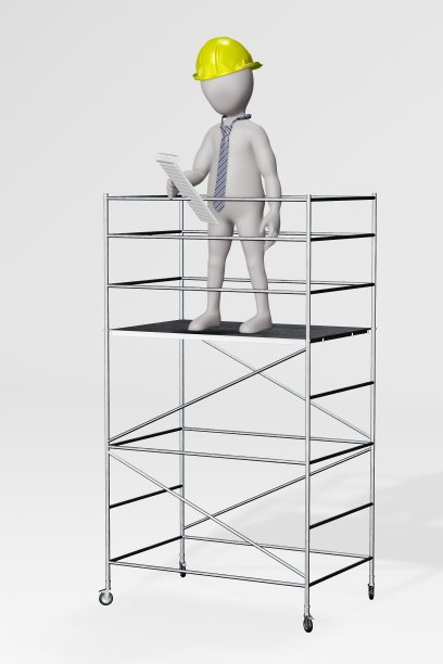 3D渲染与脚手架的字符图片下载